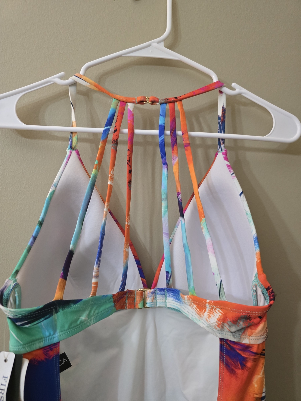 La Blanca Multicolor One-Piece Swimsuit Women Size 10 - Picture 6 of 10